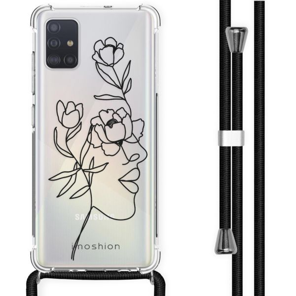 imoshion Coque Design avec cordon Samsung Galaxy A51 - Woman Flower