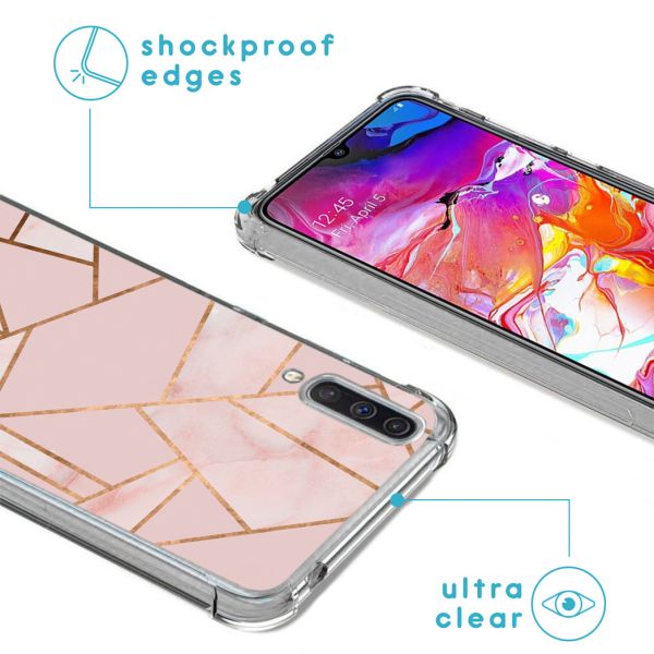 imoshion Coque Design avec cordon Samsung Galaxy A70 - Pink Graphic