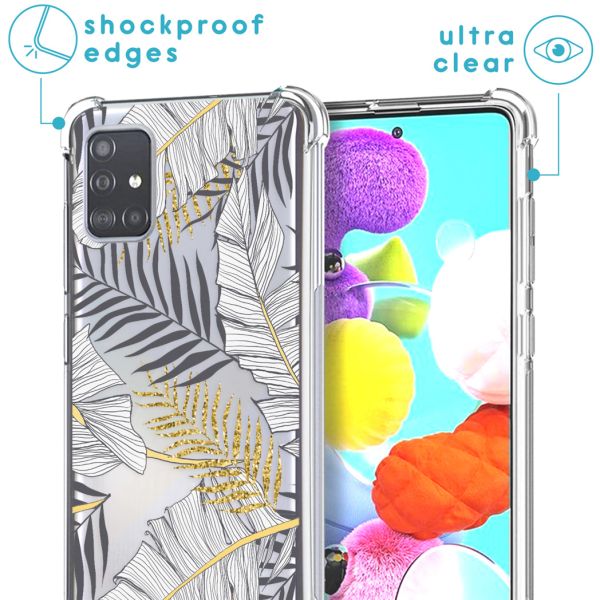 imoshion Coque Design avec cordon Samsung Galaxy A71 - Glamour Botanic