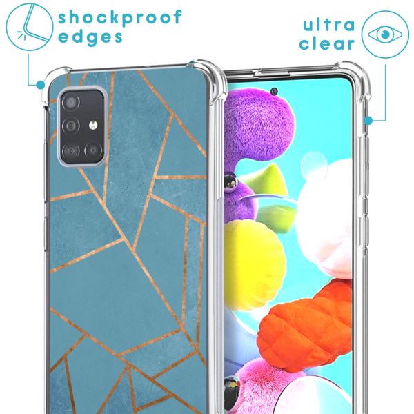 imoshion Coque Design avec cordon Samsung Galaxy A71 - Blue Graphic