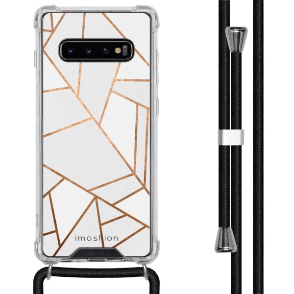 imoshion Coque Design avec cordon Samsung Galaxy S10 Plus - White Graphic