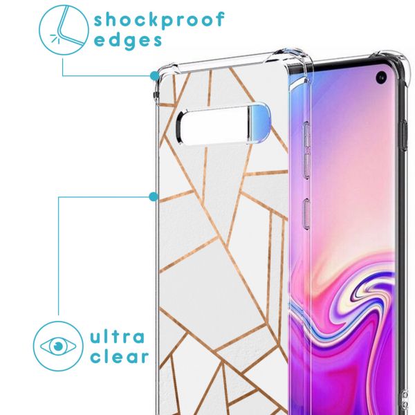 imoshion Coque Design avec cordon Samsung Galaxy S10 Plus - White Graphic