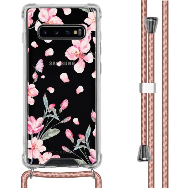 imoshion Coque Design avec cordon Samsung Galaxy S10 Plus - Blossom Watercolor