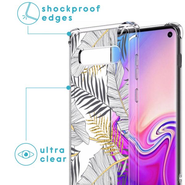 imoshion Coque Design avec cordon Samsung Galaxy S10 Plus - Glamour Botanic