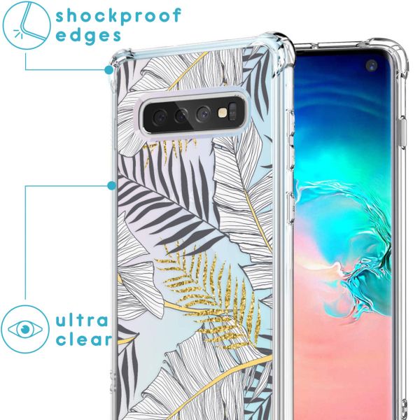 imoshion Coque Design avec cordon Samsung Galaxy S10 - Glamour Botanic