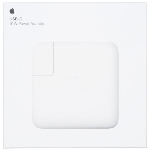 Apple Adaptateur secteur USB-C original - Chargeur - Connexion USB-C - 61W - Blanc