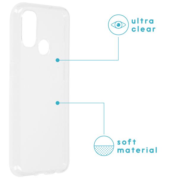 iMoshion Coque silicone OnePlus Nord N100 - Transparent
