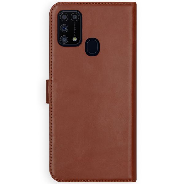 Selencia Étui de téléphone portefeuille en cuir véritable Samsung Galaxy M31