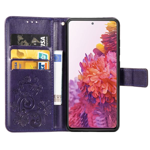 Etui de téléphone Fleurs de Trèfle Samsung Galaxy S20 FE