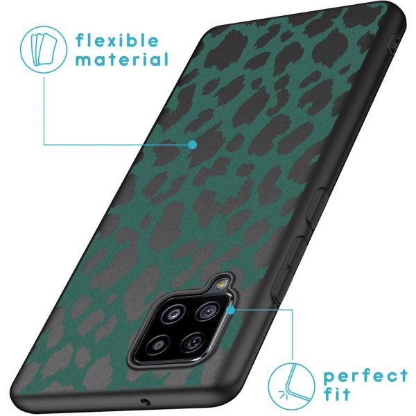 imoshion Coque Design Samsung Galaxy A42 - Léopard - Vert / Noir