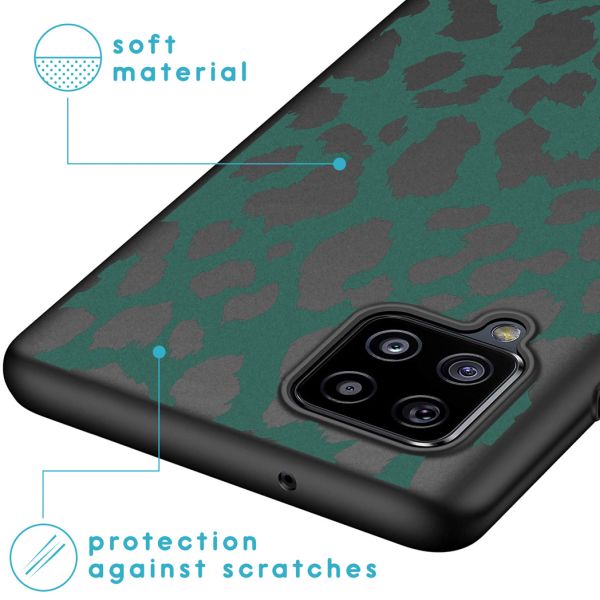 imoshion Coque Design Samsung Galaxy A42 - Léopard - Vert / Noir