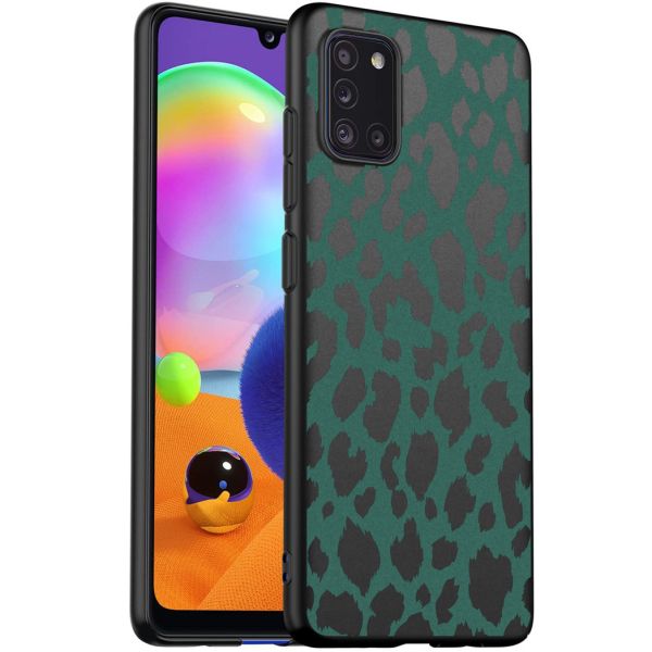 imoshion Coque Design Samsung Galaxy A31 - Léopard - Vert / Noir