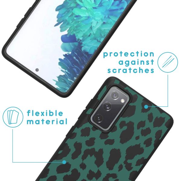 imoshion Coque Design Samsung Galaxy S20 FE - Léopard - Vert / Noir