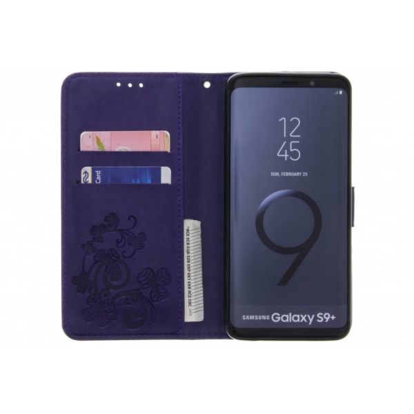 Etui de téléphone Fleurs de Trèfle Samsung Galaxy S9 plus