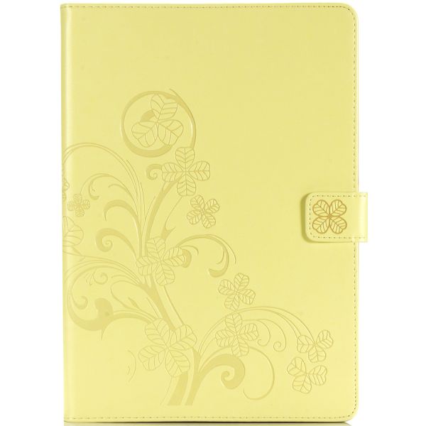 Coque Fleurs de Trèfle iPad 9 (2021) 10.2 pouces / iPad 8 (2020) 10.2 pouces / iPad 7 (2019) 10.2 pouces - Jaune