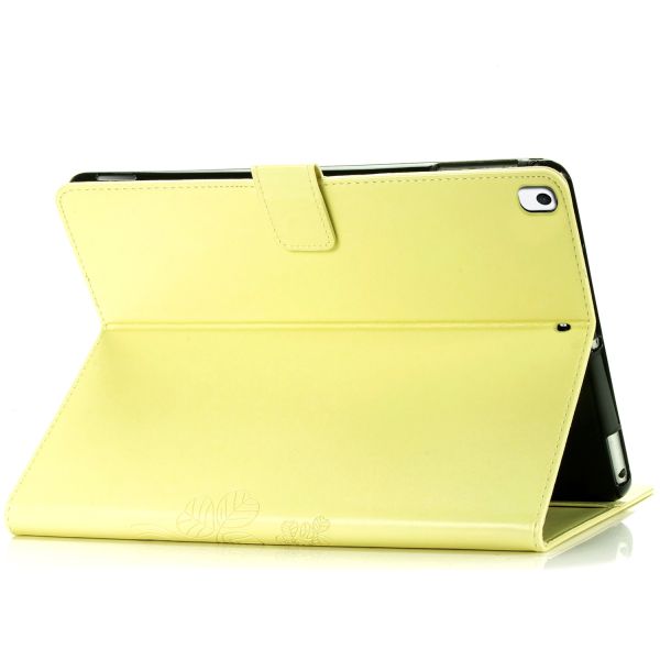 Coque Fleurs de Trèfle iPad 9 (2021) 10.2 pouces / iPad 8 (2020) 10.2 pouces / iPad 7 (2019) 10.2 pouces - Jaune