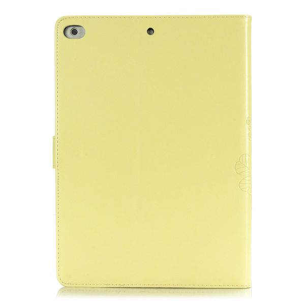 Coque Fleurs de Trèfle iPad 6 (2018) 9.7 pouces / iPad 5 (2017) 9.7 pouces - Jaune