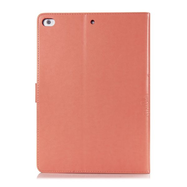 Coque Fleurs de Trèfle iPad 6 (2018) 9.7 pouces / iPad 5 (2017) 9.7 pouces - Orange