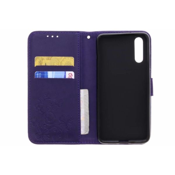 Etui de téléphone Fleurs de Trèfle Huawei 20 - Violet