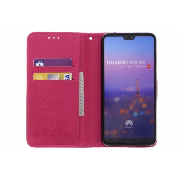 Etui de téléphone Fleurs de Trèfle Huawei 20 Pro - Rose