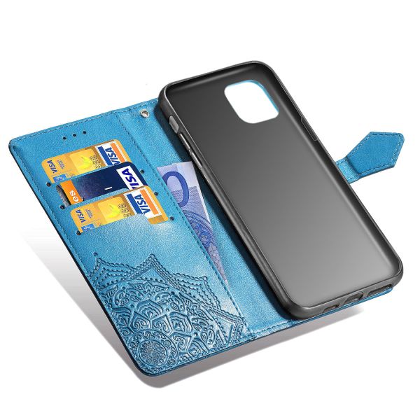 Etui de téléphone portefeuille iPhone 11 Pro - Turquoise