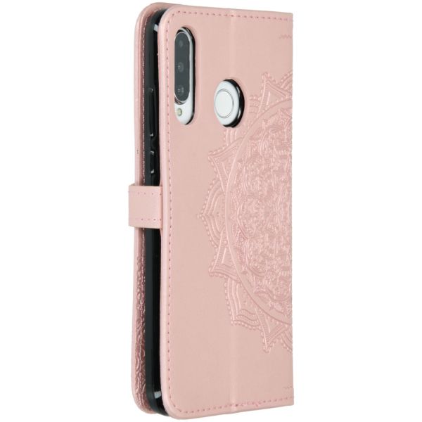 Etui de téléphone portefeuille Huawei P30 Lite - Rose