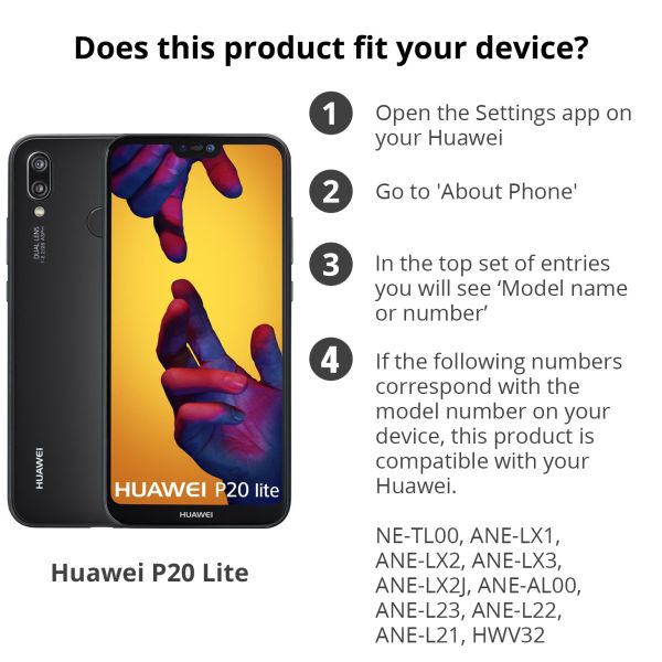 Étui de téléphone portefeuille Luxe Huawei P20 Lite