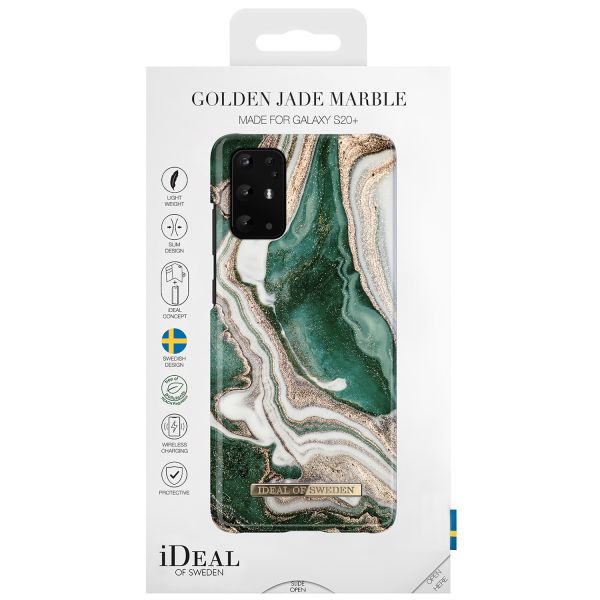 iDeal of Sweden Coque Fashion Samsung Galaxy S20 Plus - Golden Jade Marble