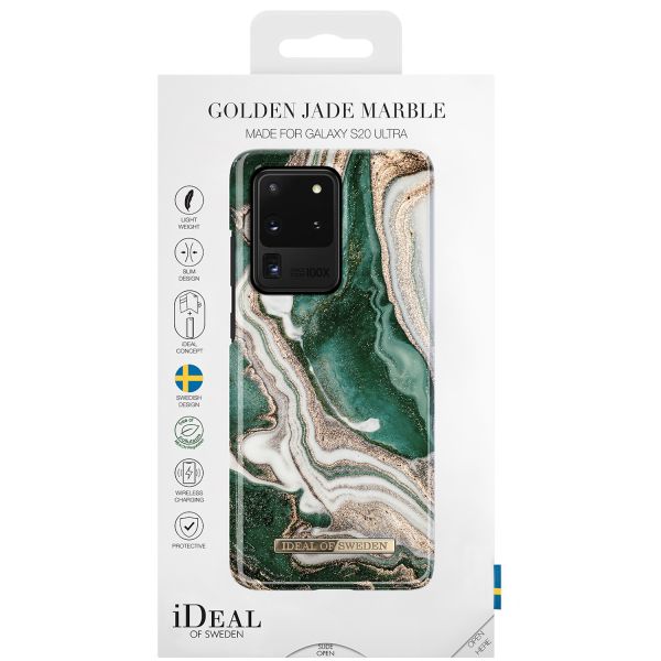 iDeal of Sweden Coque Fashion Samsung Galaxy S20 Ultra - Golden Jade Marble