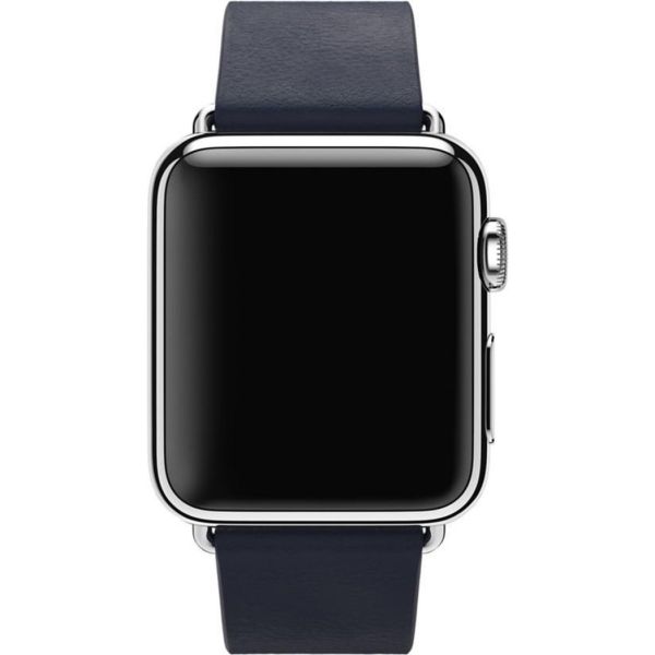 Apple Leather Band Modern Buckle Apple Watch Series 1-9 / SE - 38/40/41 mm / Series 10 - 42 mm - Taille L - Bleu