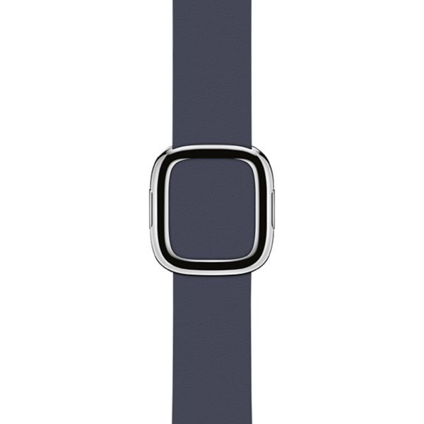 Apple Leather Band Modern Buckle Apple Watch Series 1-9 / SE - 38/40/41 mm / Series 10 - 42 mm - Taille M - Bleu