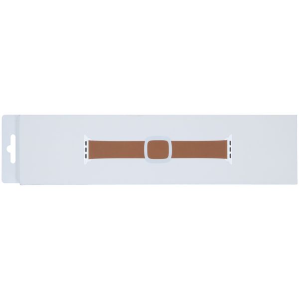 Apple Leather Band Modern Buckle Apple Watch Series 1-9 / SE - 38/40/41 mm / Series 10 - 42 mm - Taille M - Brun