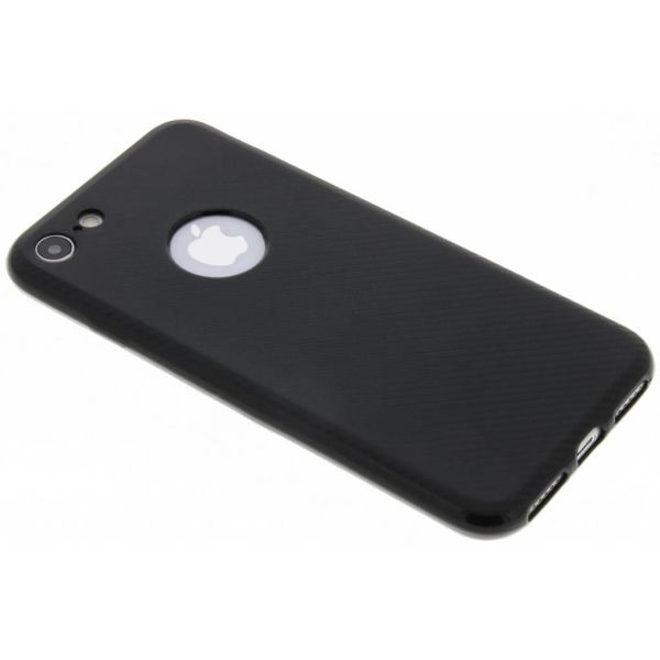 Coque silicone Carbon iPhone 8 / 7  - Noir