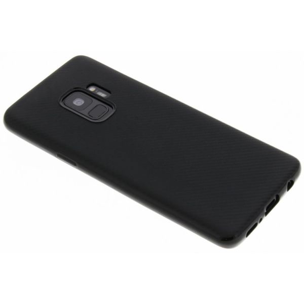 Coque silicone Carbon Samsung Galaxy S9 - Noir