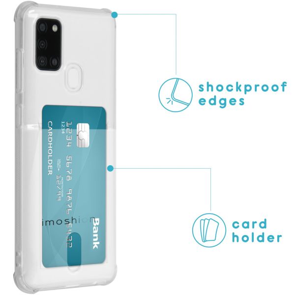 imoshion Coque silicone avec support de passe Samsung Galaxy A21s