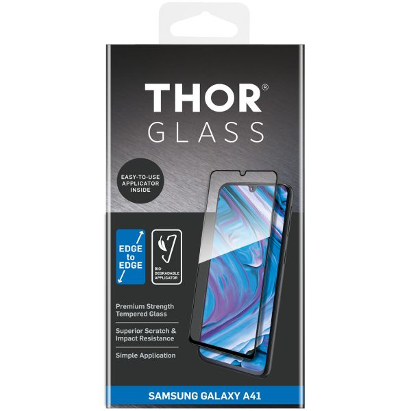 THOR Protection d'écran en verre trempé complète + Apply Frame Samsung Galaxy A41