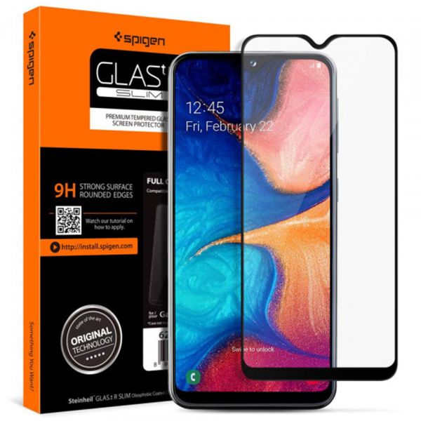 Spigen Protection d'écran en verre trempé GLAStR Full Cover SamsungGalaxy A20e/A10e