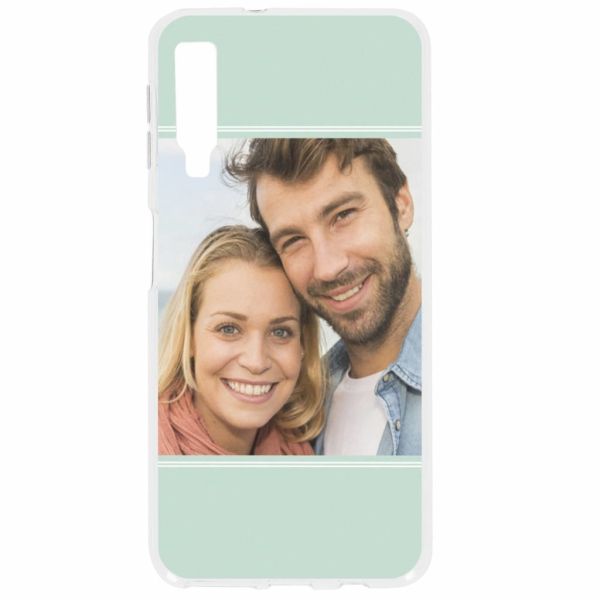 Concevez votre propre coque en gel Samsung Galaxy A7 (2018) - Transparent