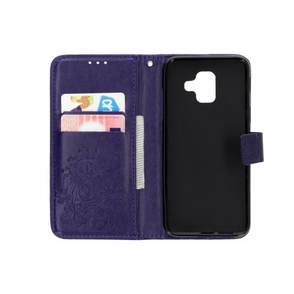 Etui de téléphone Fleurs de Trèfle Samsung Galaxy A6 (2018)