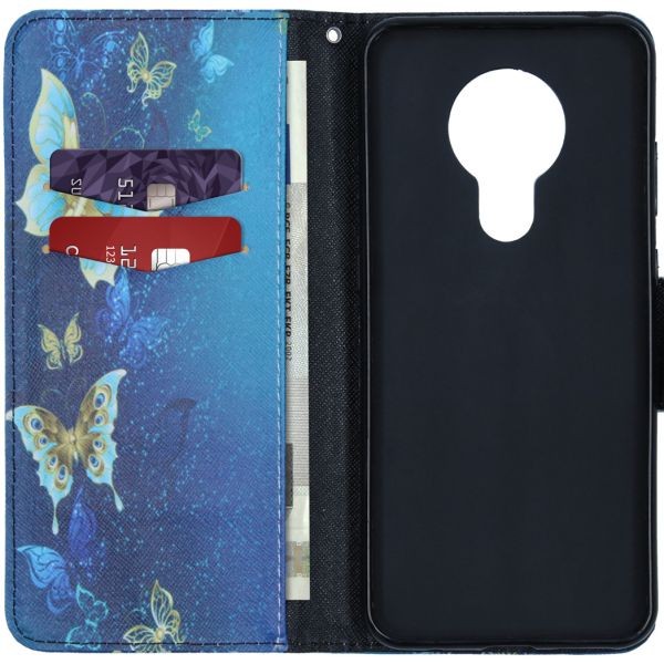 Coque silicone design Nokia 5.3 - Blue Butterfly