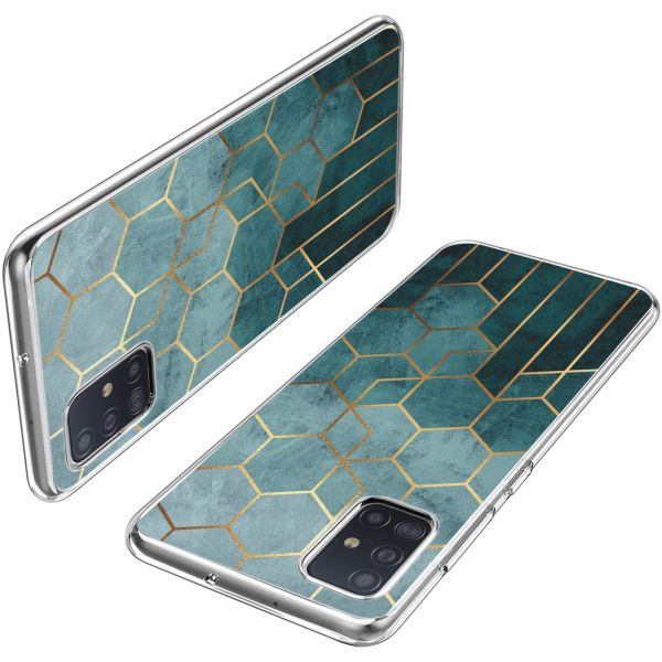 iMoshion Coque Design Samsung Galaxy A51 - Modèle - Vert