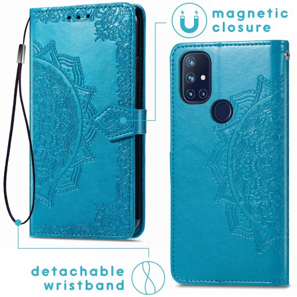 imoshion Etui de téléphone portefeuille Mandala OnePlus Nord N10 5G