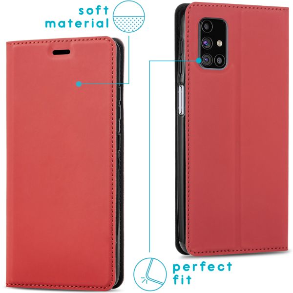 imoshion Étui de téléphone Slim Folio Samsung Galaxy M31s - Rouge