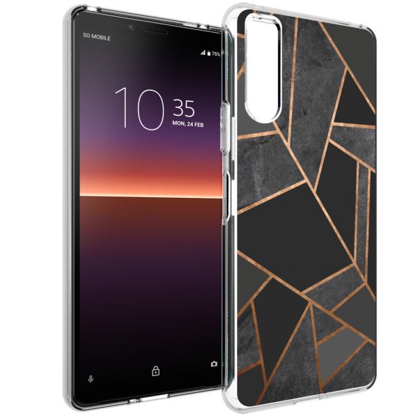 iMoshion Coque Design Sony Xperia 10 II - Black Graphic