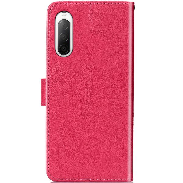 Etui de téléphone Fleurs de Trèfle Sony Xperia 10 II - Rose