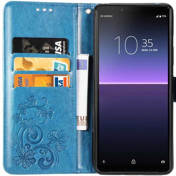 Etui de téléphone Fleurs de Trèfle Sony Xperia 10 II