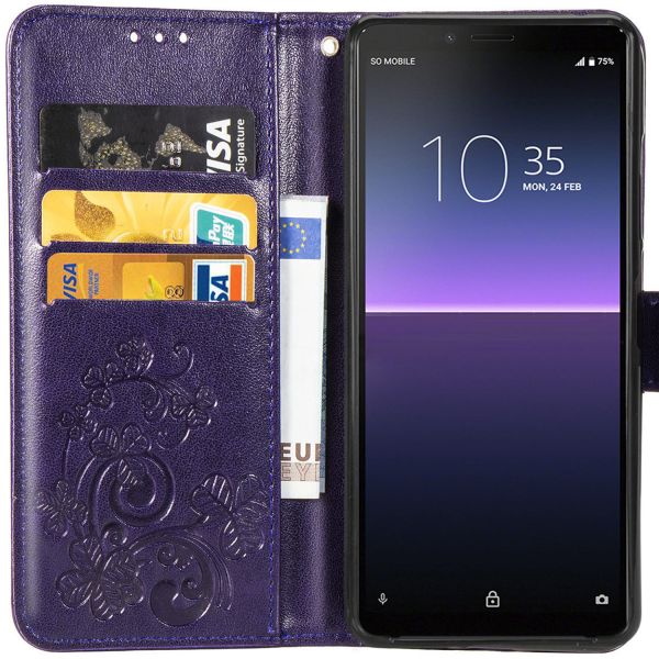 Etui de téléphone Fleurs de Trèfle Sony Xperia 10 II