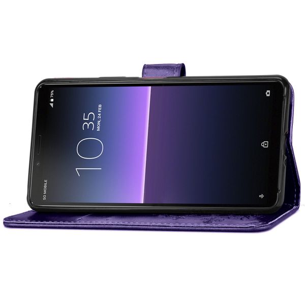 Etui de téléphone Fleurs de Trèfle Sony Xperia 10 II