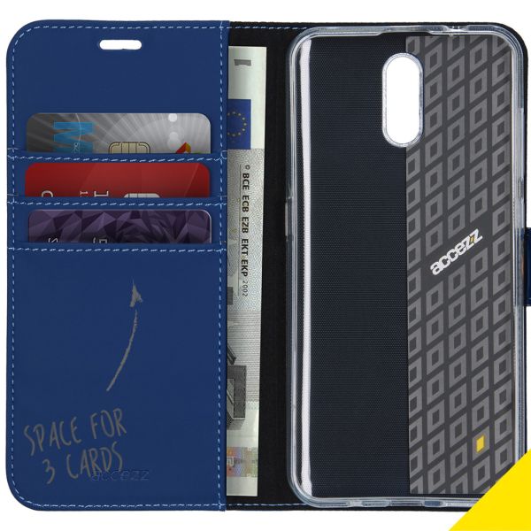 Accezz Étui de téléphone Wallet Nokia 2.3 - Bleu