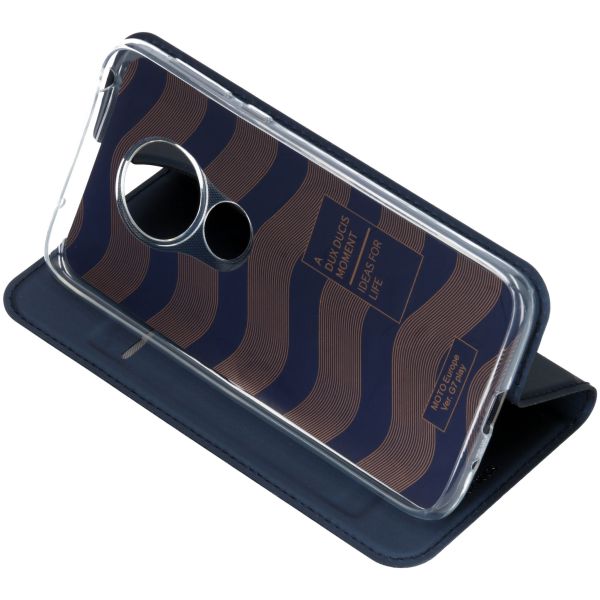 Dux Ducis Étui de téléphone Slim Motorola Moto G7 Play - Blue foncé